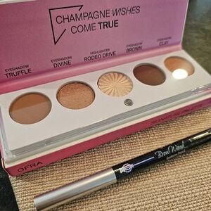 OFRA Signature Eyeshadow Palette Luxe & Skone Brow Wand In Creamy Chai